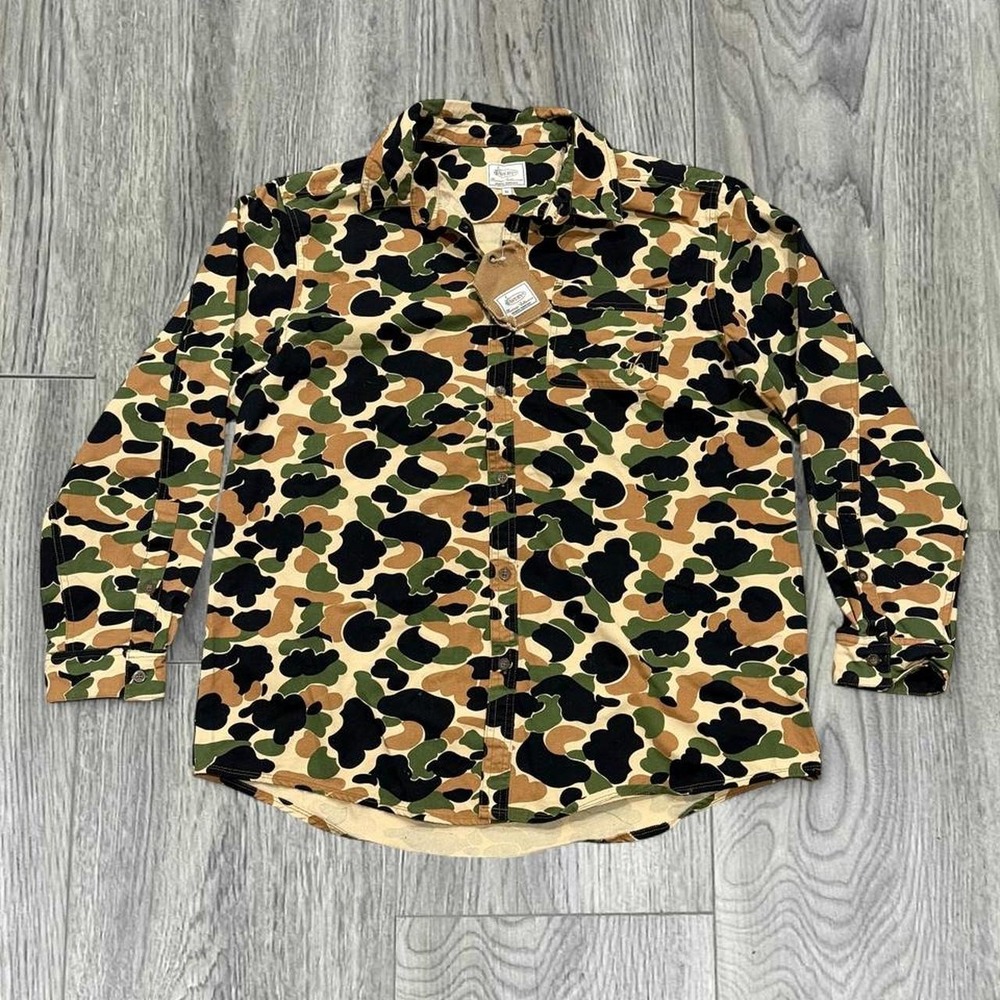 Avery Heritage Collection Camo Button Up Shirt Duck Camo XL NWT NEW